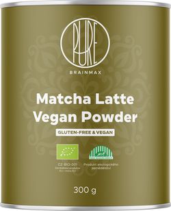 BrainMax BranMax Pure Matcha Latte Vegan, BIO, 300 g *CZ-BIO-001 certifikát