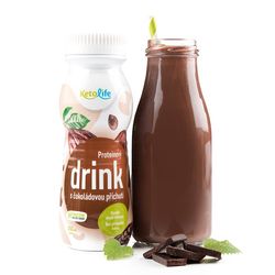 KetoLife LowCarb drink s čokoládovou príchuťou (250 ml – 1 porcia) - 100% keto diéta