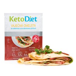 KetoDiet Proteínová omeleta so slaninovou príchuťou (7 porcií) - 100% keto diéta