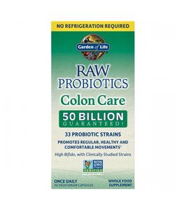 Garden of life RAW Probiotika - péče o tlusté střevo, 50 mld. CFU, 33 probiotických kmenů, 30 rostlinných kapslí