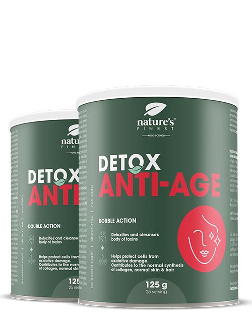 Detox Anti-Age 1+1 ZDARMA | Krása Proti Starnutiu Nápoj | Kolagénová Výživa | Vitamíny Pre Nechty A Vlasy | Proti Vráskam | Prírodné | 250 g