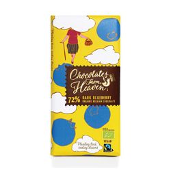 Chocolates from Heaven - BIO horká čokoláda s čučoriedkami 72 %, 100 g