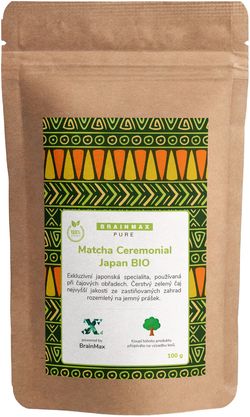 BrainMax Pure Matcha Ceremonial Japan BIO 100g * NL-BIO-01 certifikát