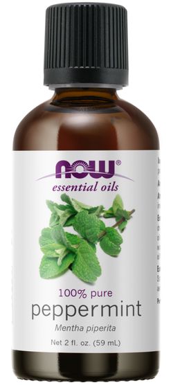 NOW® Foods NOW Essential Oil, Peppermint oil (éterický olej Máta peprná), 59 ml