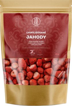 BrainMax Pure Lyofilizované jahody, 45 g