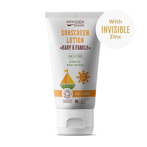 Opaľovacie telové mlieko Baby & Family SPF 30 WoodenSpoon 150 ml