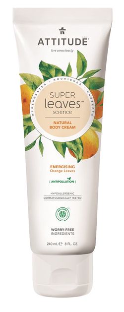 Attitude - prírodný telový krém - Super Leaves s detoxikačným účinkom - pomarančové listy, 240 ml