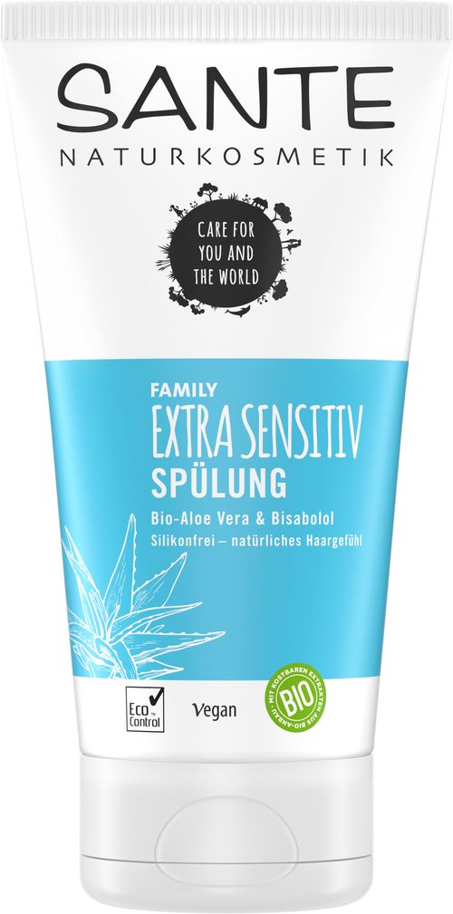 Sante - Kondicionér extra sensitiv, Bio Aloe  Vera & Bisabolol, 150 ml