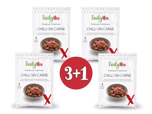 DailyMix Proteínové Chilli Sin Carne 3+1 zadarmo