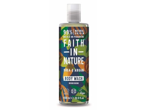 Faith in Nature - Sprchový gel, argan a bambucké máslo, 400 ml