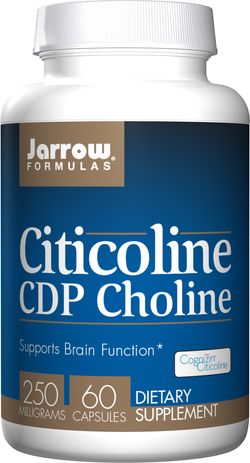 Jarrow Formulas Citicoline (CDP-cholin, Cognizin), 250 mg, 60 kapslí