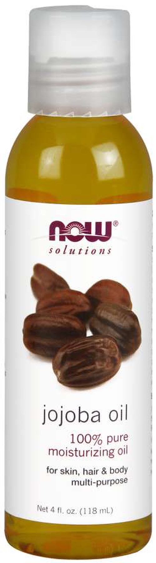 NOW® Foods NOW Jojoba oil, 100% Pure (Jojobový olej), 118 ml