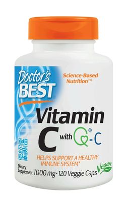 Doctor's Best Doctor’s Best Vitamin C s Quali-C, 1000 mg, 120 rastlinných kapsúl