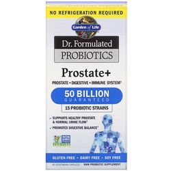 Garden of life Dr. Formulated Probiotics Prostate+ (probiotika pro muže), 50 mld. CFU, 15 kmenů, 60 rostlinných kapslí