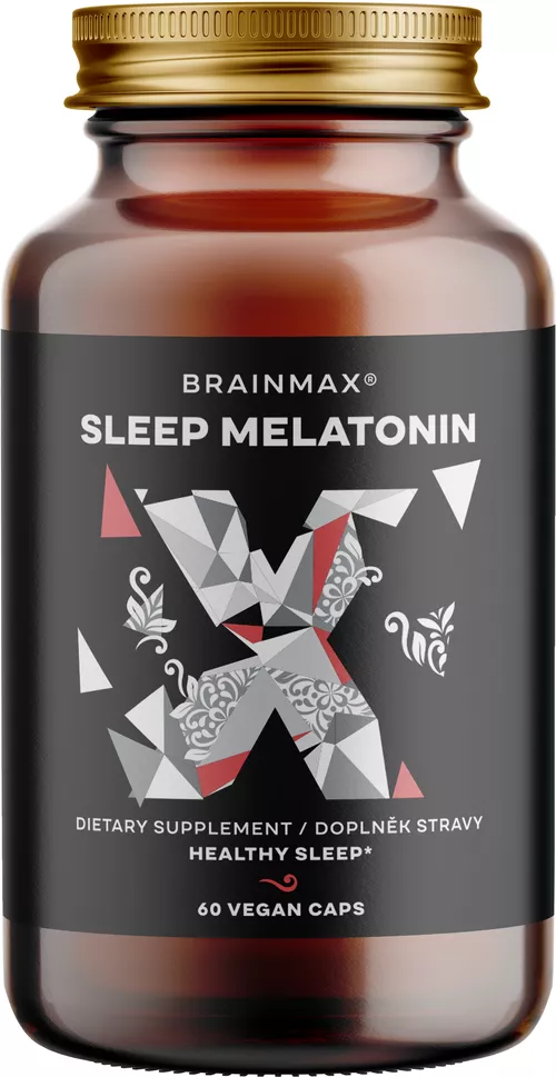 BrainMax Sleep Melatonin, 60 rastlinných kapsúl