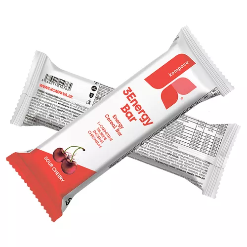3Energy Bar 1 ks, višňa-tmavá poleva