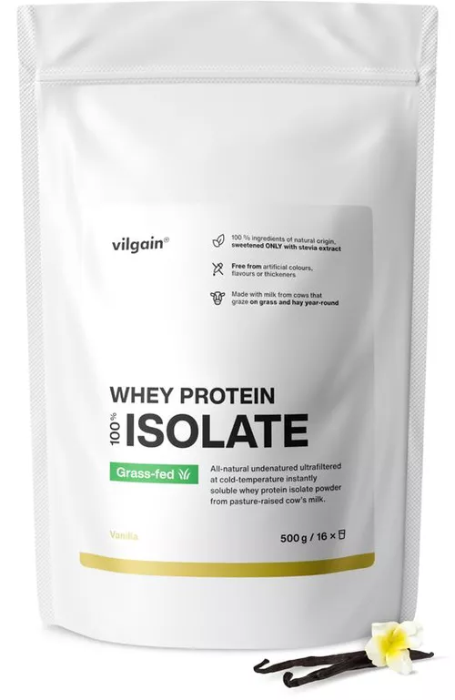 Vilgain Grass-Fed Whey Protein Isolate vanilka 500 g