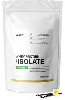 Vilgain Grass-Fed Whey Protein Isolate vanilka 500 g