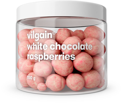 Vilgain Maliny v čokoláde – biela čokoláda 150 g