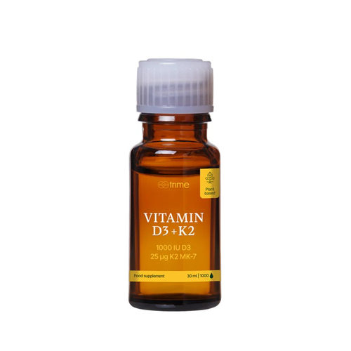 Trime Vitamín D3 + K2 1000 IU D3 / 25ug K2-MK7 500 dávok