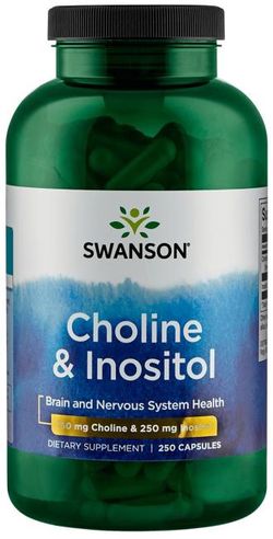 Swanson Cholin & Inositol, 250 mg, 250 kapslí