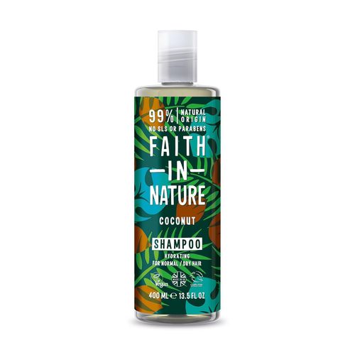 Faith In Nature prírodný šampón - s BIO kokosovým olejom, 400 ml
