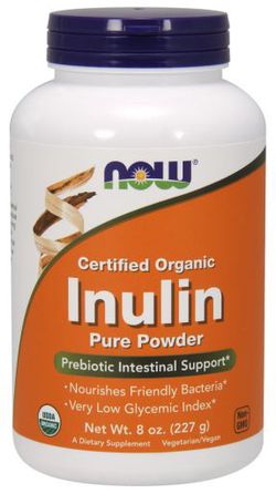 NOW® Foods NOW Organický Inulin, čistý prášek, 227 g