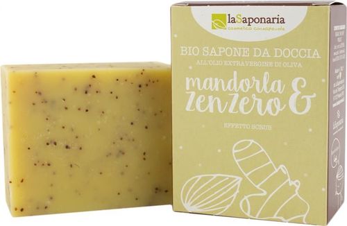 laSaponaria Tuhé olivové mydlo - Mandle a zázvor 100g