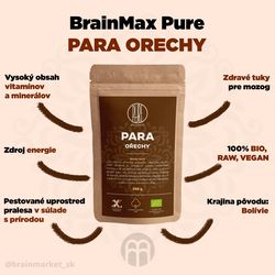 BrainMax Pure Para ořechy, 250g *CZ-BIO-001 certifikát