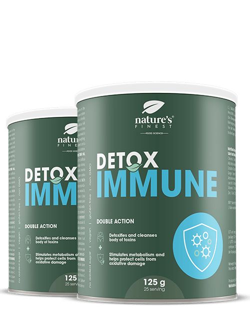 Detox Immune 1+1 | Posilňovač imunitného systému | ostropestrecu | Artičokový extrakt | Chlorella | Zázvor | Zinok | Vitamín C | 250 g