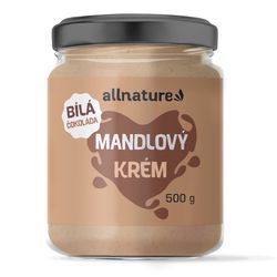 Allnature Mandľový krém s bielou čokoládou 500g