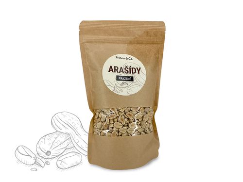 Protein&Co. Arašidy lúpané pražené Váha: 500g