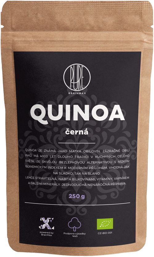 BrainMax Pure Quinoa BIO - černá, 250 g *CZ-BIO-001 certifikát