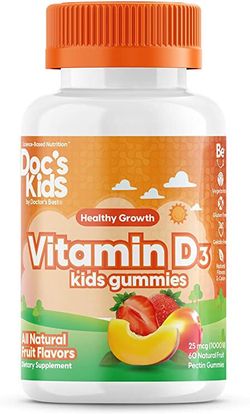 Doctor's Best Doctor’s Best Children's vitamin D3 (vitamín D3 pro děti), 60 gumových medvídků