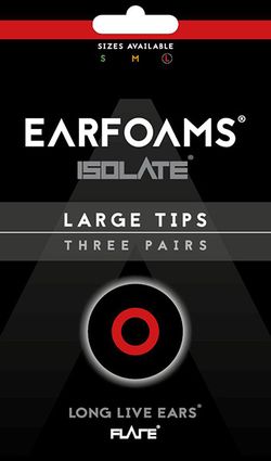 Earfoams® Isolate náhradné vankúšiky - 3 Páry Veľkosť: L