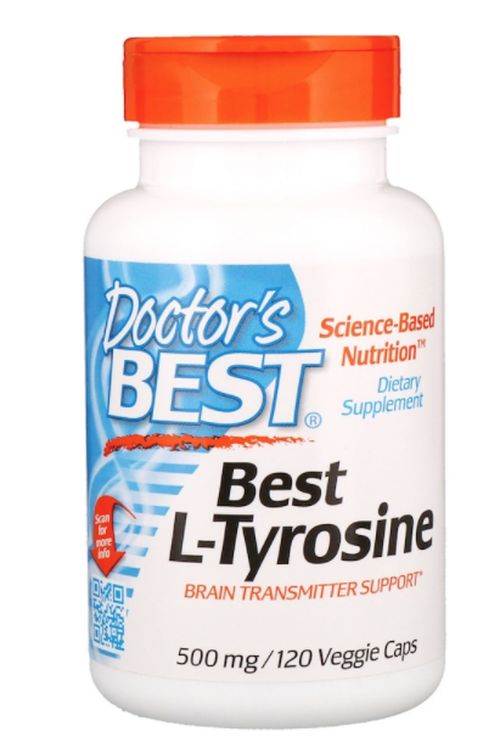 Doctor's Best Best L-Tyrosine, 500 mg, 120 kapsúl