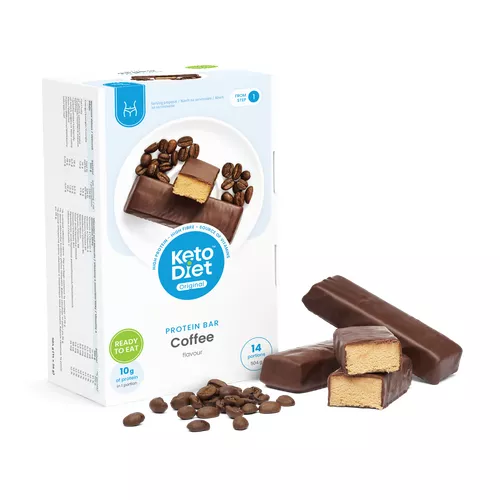 Proteínové tyčinky – príchuť káva (14 ks – 7 porcií)