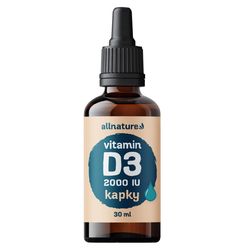 Allnature Vitamín D3 Forte 2000IU - kvapky 30 ml