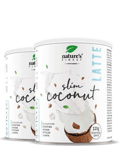 Coconut Slim Latte | Chudnutie | Prírodný | Zrýchľuje Metabolizmus | Potlačuje Chuť K Jedlu | Tuk Spalujúce Vlastnosti | Vynikajúci Chuť | 250g