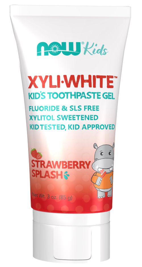NOW® Foods NOW XyliWhite Strawberry Splash, dětský zubní gel, jahod, 85 g