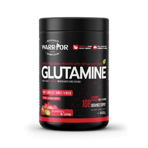 Warrior Glutamine with Stevia Strawberry and Lime 650g
