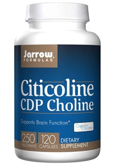 Jarrow Formulas Citicoline (CDP-cholin, Cognizin), 250 mg, 120 kapsúl
