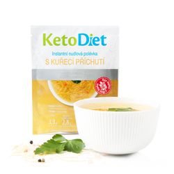 KetoDiet Proteínová polievka kuracia s rezancami (7 porcií) - 100% keto diéta