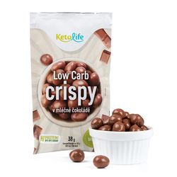KetoLife Low Carb CRISPY v mliečnej čokoláde (38 g) - 100% keto diéta