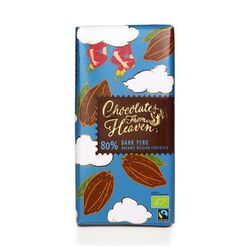 Chocolates from Heaven - BIO horká čokoláda Peru 80 %, 100 g