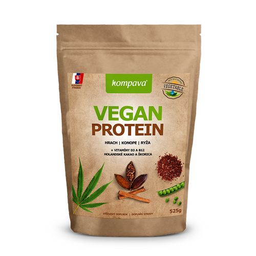 VEGAN PROTEIN 525 g/15 dávok, čokoláda-škorica