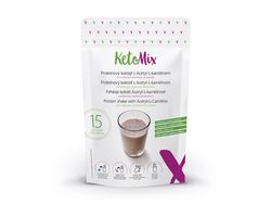 KetoMix Proteínový kokteil s Acetyl-L-karnitínom s príchuťou vanilka-malina (15 porcií)