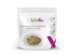 KetoMix Proteínové hrachové medailónky v zeleninovom ragú – hotový pokrm (1 porcia)