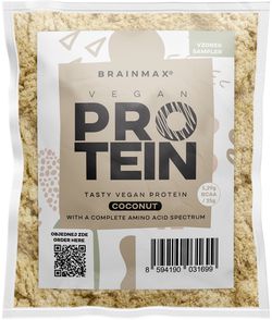 BrainMax Vegan protein, Kokos, Sladené stéviou
