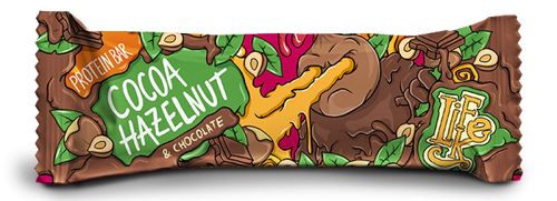 LifeLike - Protein Bar - Proteinová tyčinka Hazelnut & Chocolate, 50g